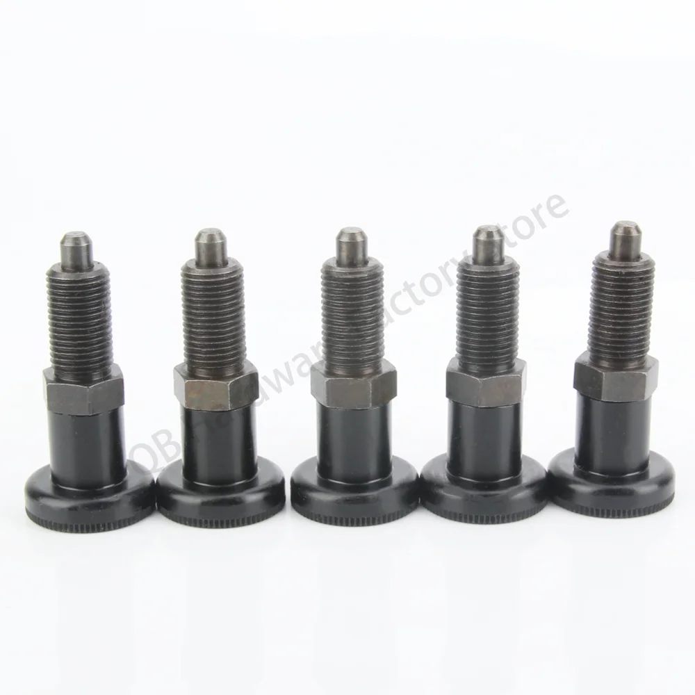 Factory Direct Carbon Steel Reset Fine Thread Pull Knob Index Plunger