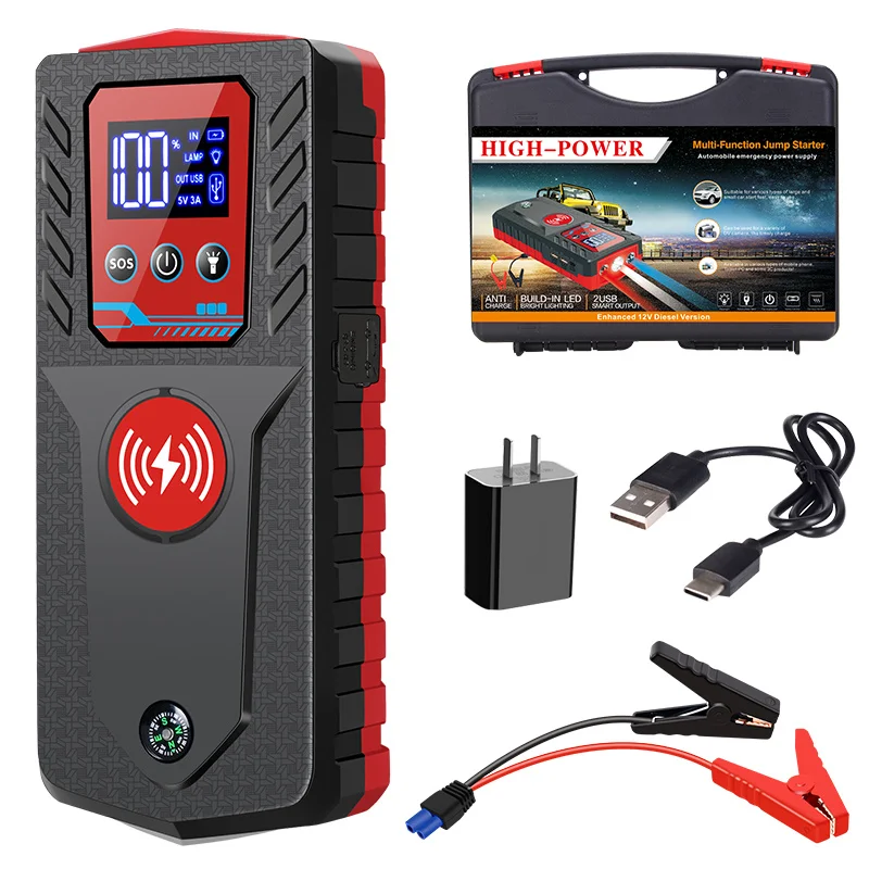 99800mah 1000A Portable Jump Starter Auto Batter Power Bank Emergency  Batterij Booster Starten Chargeur 12V 6.0L (Color : Upgrade Standard)