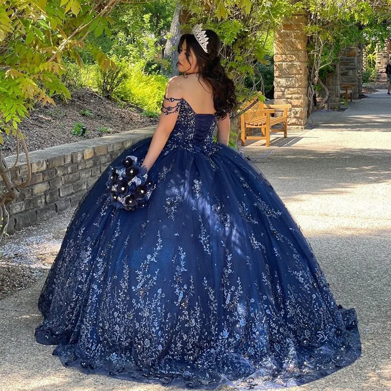 Рисунок 2 - Милое темно-синее платье 16 Quinceanera