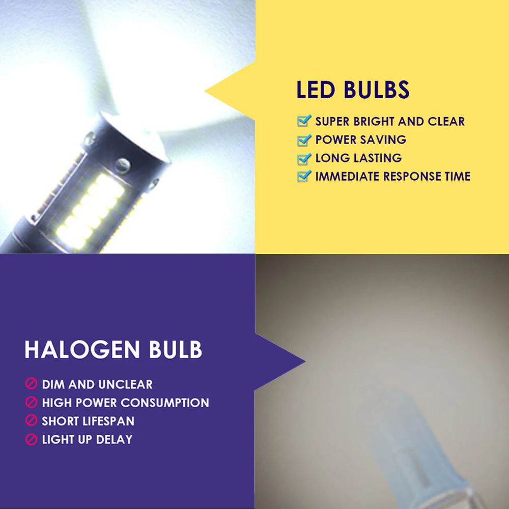 2개 880 881 H27W/2 PGJ13 PG13 고출력 LED 자동차 전구 H27 자동차 안개등 DRL 주간 주행등 차량 외부등 백색 12V