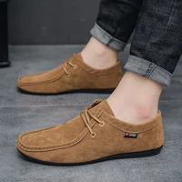 Shoes for Men Casual Slip on Loafers Plus Size Breathable Canvas Driving Shoes Office Walking Flats Non Slip Moccasins 1