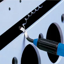  Handle Burr Metal Repair Deburring Tool Kit 15pc Router Bit Rotary Deburr Blades Remover Hand DeburRed for Wood Plastic 