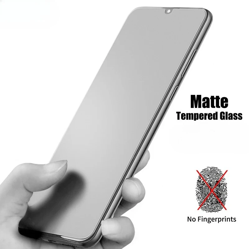 Matte Frosted Tempered Glass Screen Protector - Durable and Protective Film