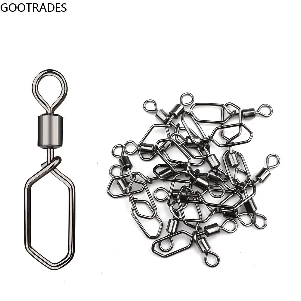

Resistant Fishing Accessories Barrel Swivel Lure Hook Fishing Swivels Fishing Line Connector Hook Snap Pin Interlock Snap