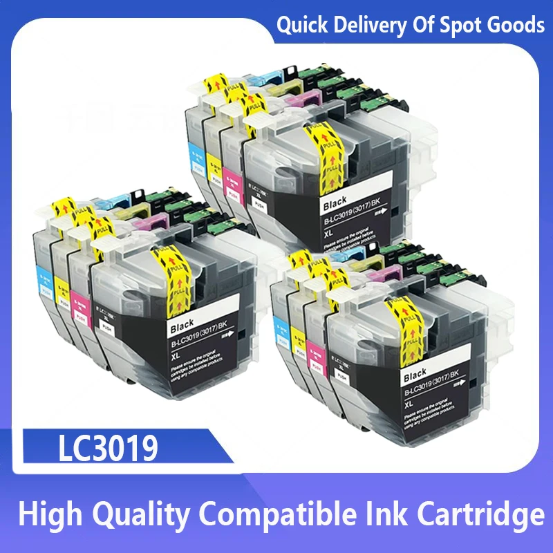 Compatible LC3019 LC3019XL Ink Cartridge For Brother MFC-J5330DW J6530DW J6730DW J6930DW printer boma ltd refill ink cartridge lc3017 lc3019xl lc3019 for brother mfc j5330dw j6730dw j6530dw j6930dw with one times chip