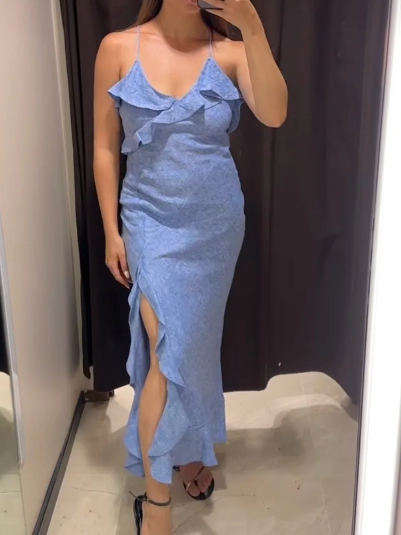 Twisted Yarn Sling Dress
