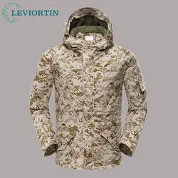 Amekaji Men Winter Thick Warm Camouflage Cotton Parkas Jacket Windproof Brand Male Multi Pocket Hooded Waterproof Outwear Coats