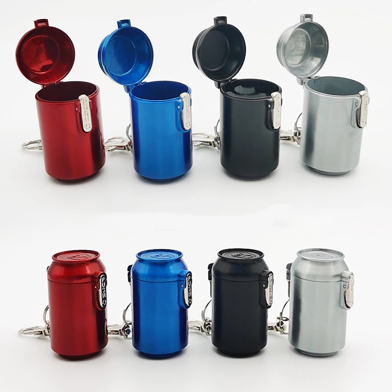 Portable covered ashtray Suitable for Outdoor Travel Sealed Mini Storage Bin portable ashtray