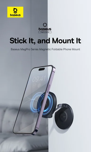 Baseus Magnetic Phone Stand Magnet Suction Wall Holder for iPhone