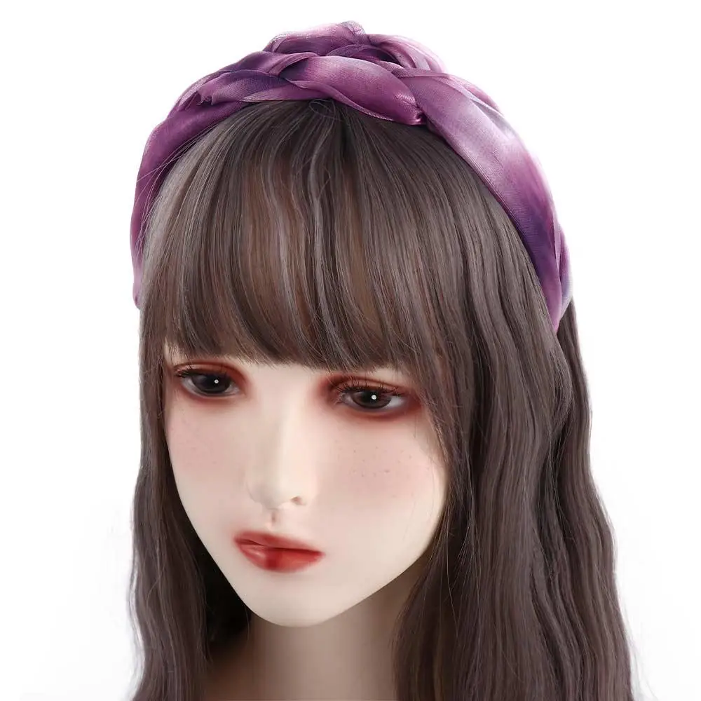 Female Headwear Wash Face Makeup Mesh Headdress Women Headband Hair Accessories Korean Style Headband Twisted Braid Hair Hoop 16 S46d2399ee18b4a469e42ef28a34c4fbcb
