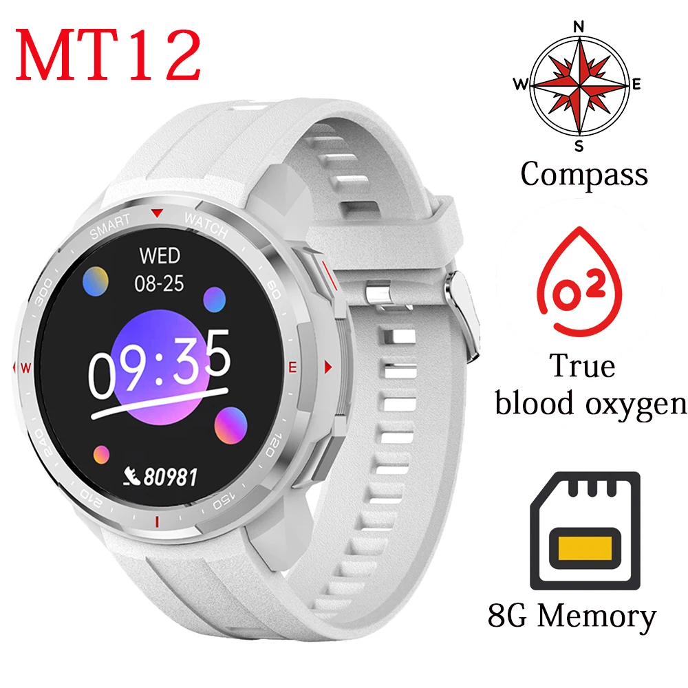 8G Memory Music MT3 Smart Watch Sound Record Storage Blue Tooth Call Smartwatch For Men Women Blood Pressure Fitness Tracker 