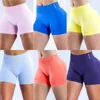 Impact Shorts with Logo 4.5'' Low Waist Seamless Yoga Shorts Scrunch Bum Gym Shorts Workout Biker Short Stretch Fitness Short 1