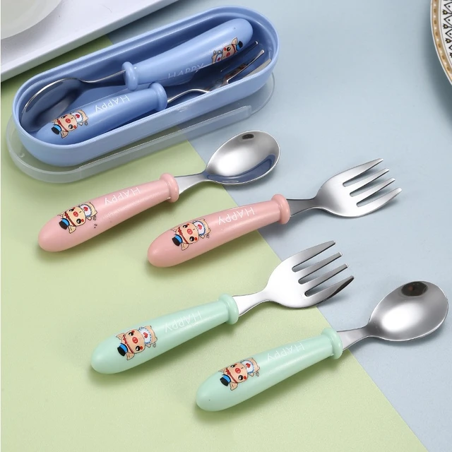 Utensils Spoon Knife Fork Kid  Children Knife Fork Spoon Set - 1 Set Kids  Tableware - Aliexpress