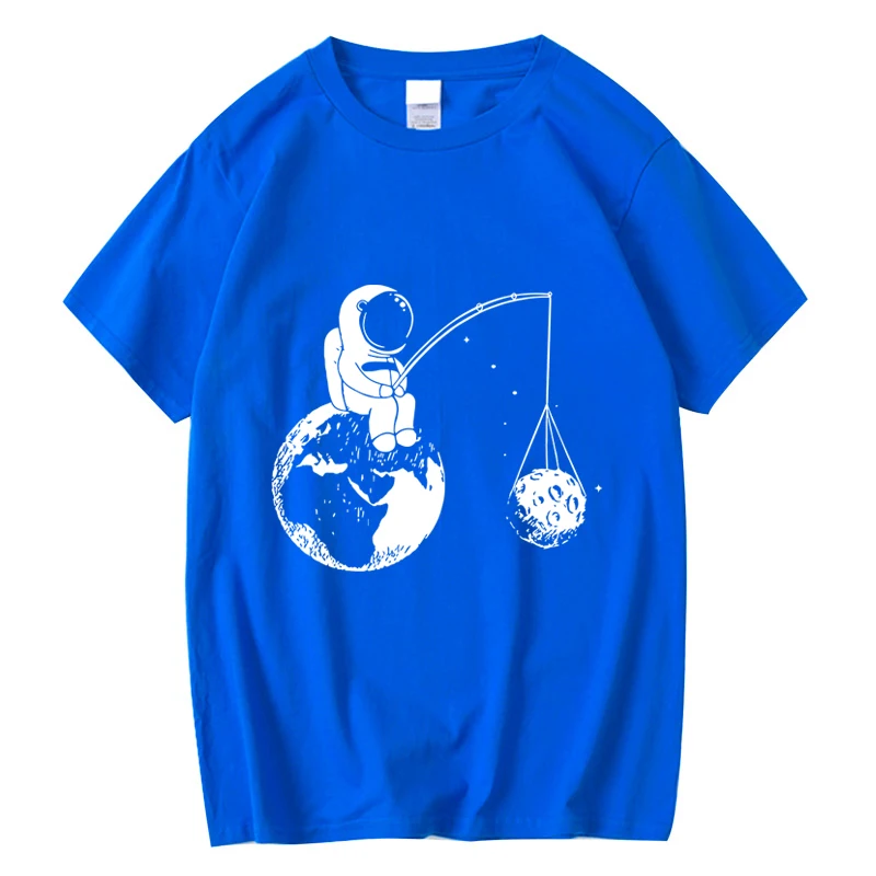 XIN YI-T-shirt 100% coton de haute qualitรฉ pour homme, ample, humoristique, impression d\'astronome