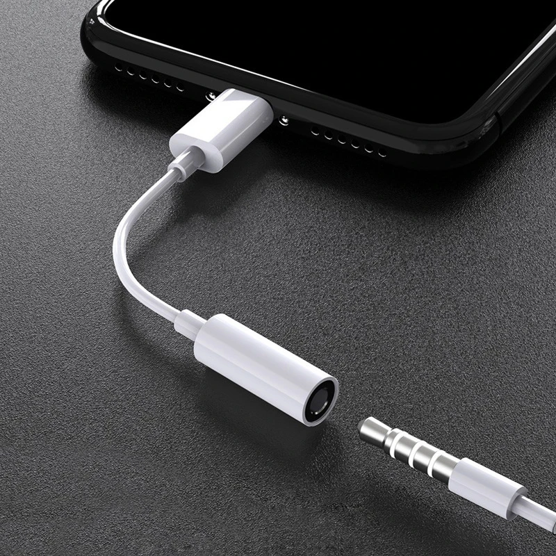 Conector de auriculares Jack convertidor de 8 pines a 3,5mm adaptador auxiliar para iPhone 11 Pro Max Mini XS XR X Lighting 3,5mm| | - AliExpress