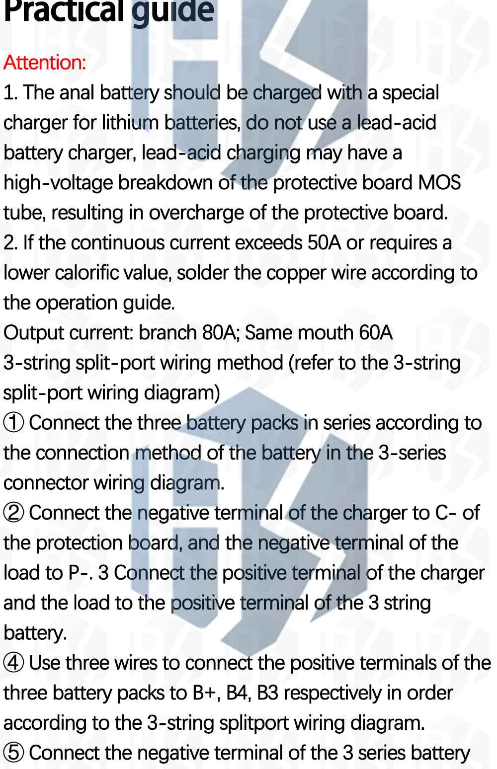 3S/4S/5S Bms 12V 16,8V 21V 3,7V 100A Li-Ion Lmo Ternäre Lithium Batterie Schutz Platine Li-polymer Balance Laden – Detail 8