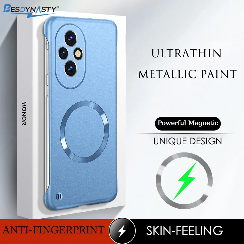 Ultrathin Frameless Magnetic Wireless Charging Hard Shell Case