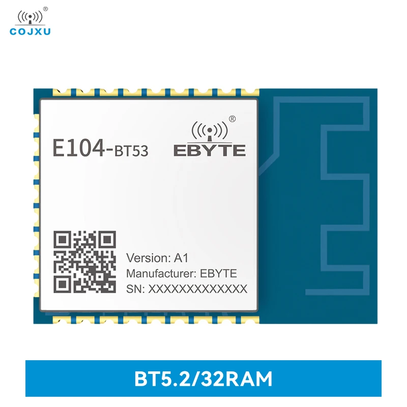 EFR32BG22 Wireless Bluetooth Module 2.4Ghz BLE COJXU E104-BT53A1 90m Range with Defult Software BLE5.2 Module Transmitter 5 0 bluetooth audio receiver board 3 7 5v wireless stereo audio amplifier module red