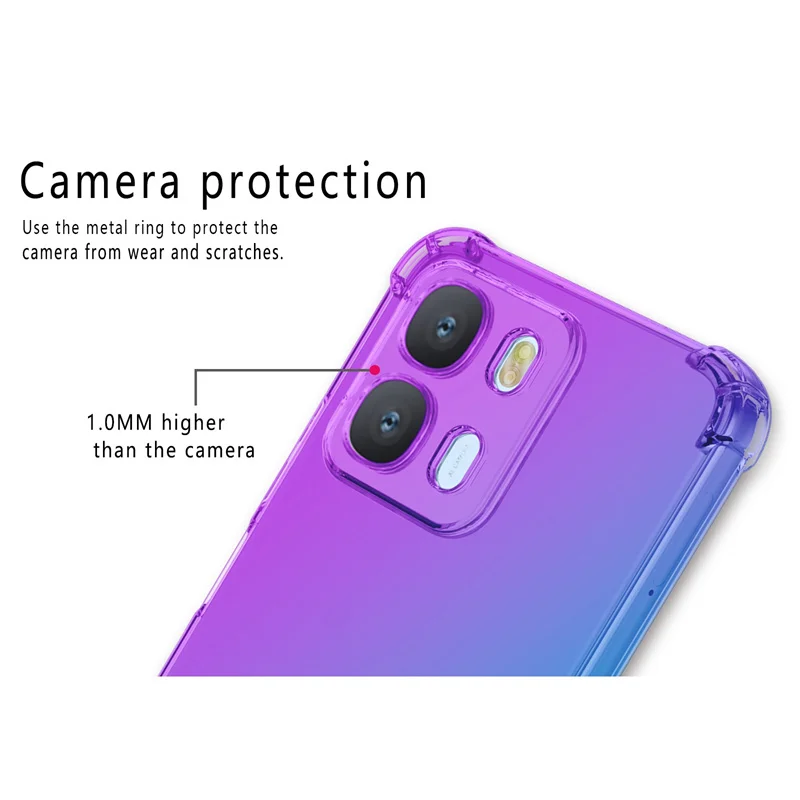 Gradient TPU Shockproof Airbag Case - Enhanced Protective Cover Back Shell