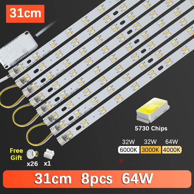 31cm 8pcs 64W