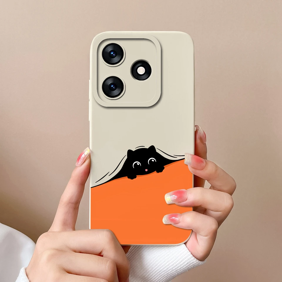 Cute Rabbit Panda Liquid Protective Anti-Fall Phone Case Shell