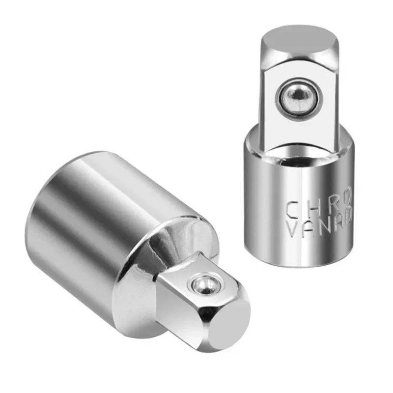 6PCS CR-V Steel Ratchet Wrench Socket Converter Head Sleeve Adapter 1/2" 3/8" 1/4" Car Bicycle Garage Repair tool Socket Tools