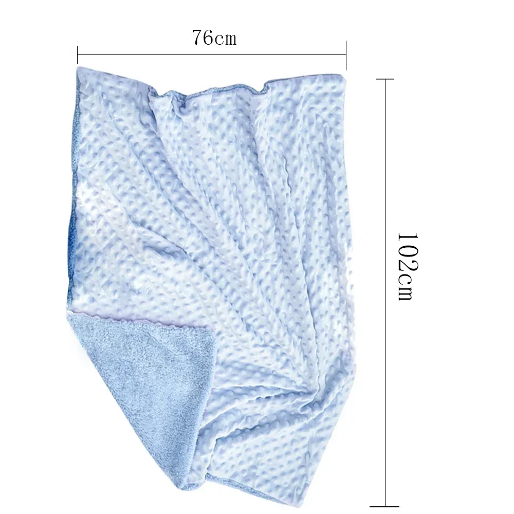 Winter Solid Newborn Thermal Soft Baby Blanket & Swaddling Fleece Blanket Bedding Set Cotton Quilt Infant Bedding Swaddle Wrap