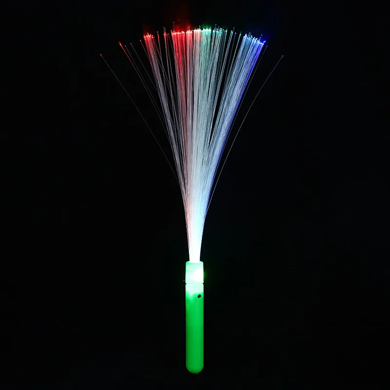 Glow Fiber Optic Lights Wand Large LED Glow Stick Color Changing Night Light for Concert Support Atmosphere Wedding Party Decor