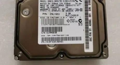 For 9G 9 1GB DNES 309170 68 pin SCSI hard drive 7200RPM