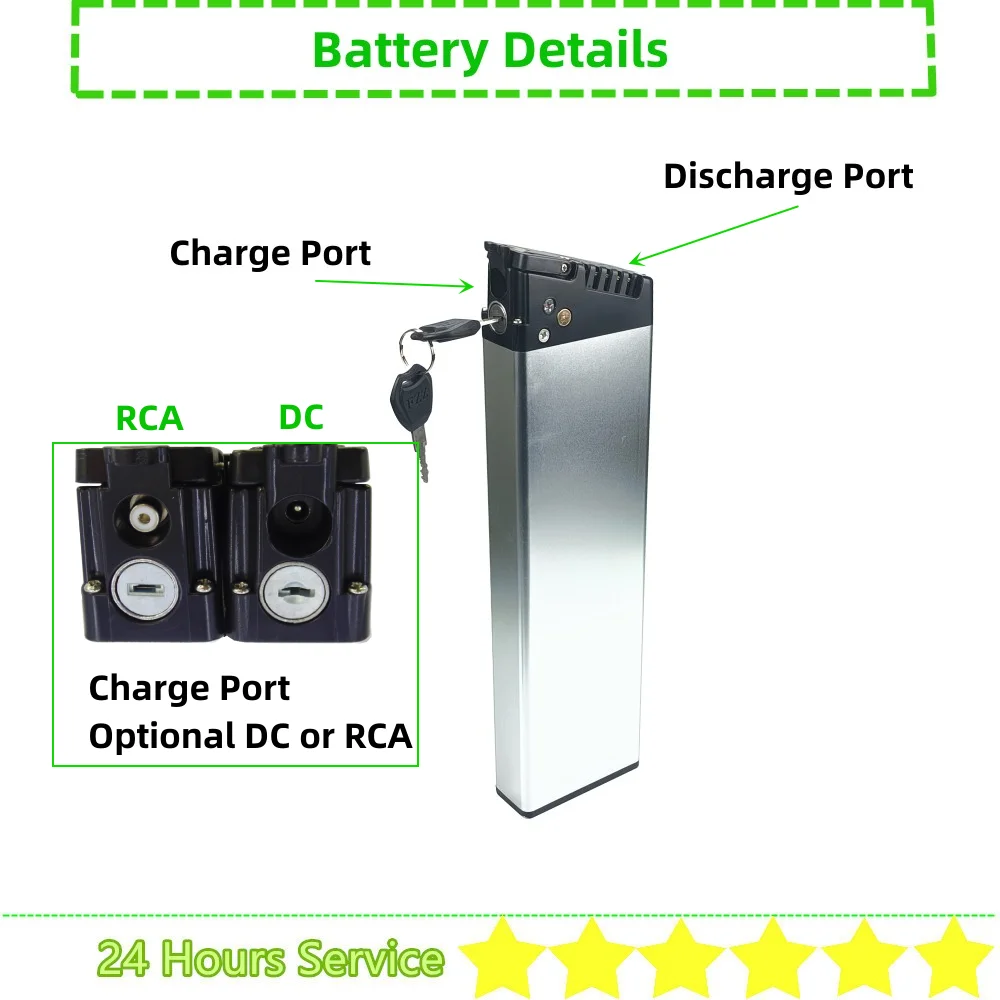 Folding E-bike Battery 36V 8.8Ah 10Ah 10.4Ah 11.6Ah 12.8Ah 14Ah 48V 10Ah Battery for Rich Bit Top 860 torrot city surfer E-bike