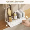 Kitchen Storage Rack Towel Sponge Drain Racks Sink Desktop Organizer Accessories Carbon Steel Brush Storage Bathroom Soap Holder 6