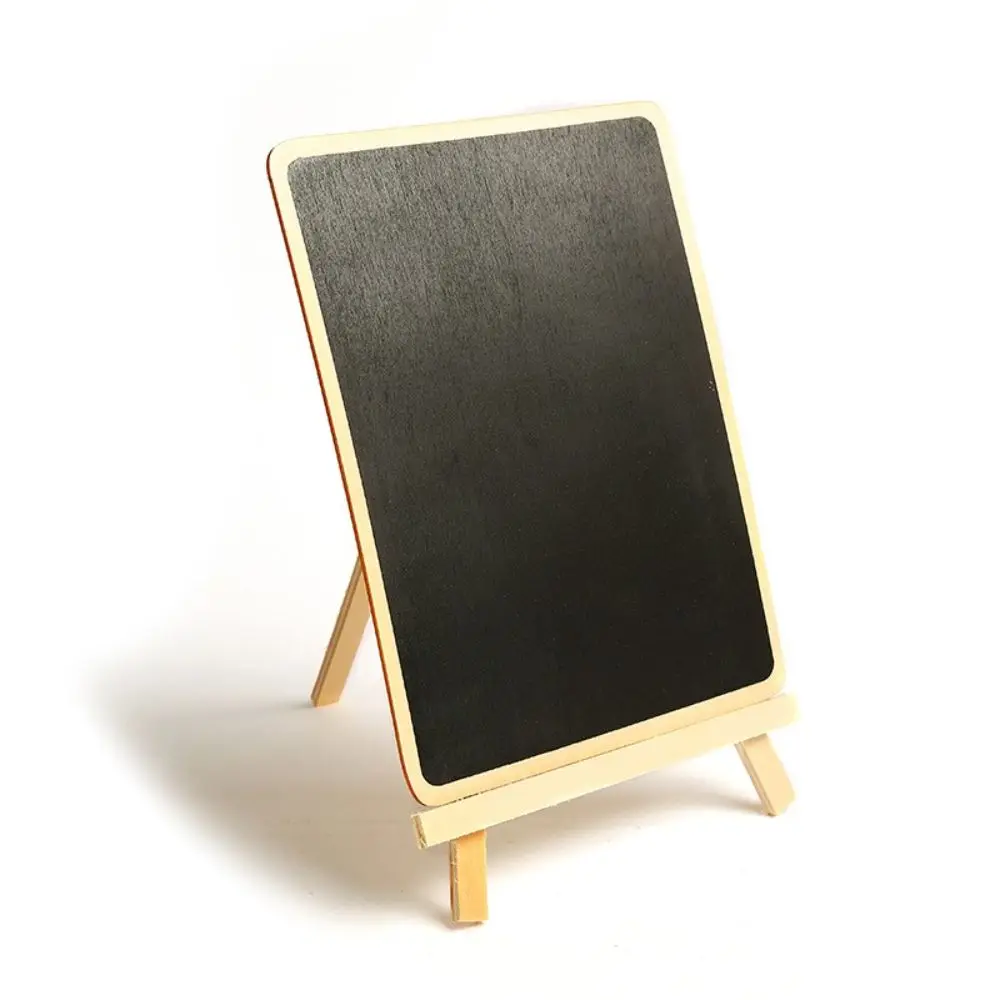 Painting Wipeable Guide Board To do List Writting Chalkboard With Stand Reminder Board Wooden Easel Mini Blackboard