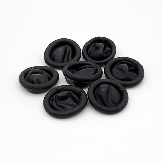 100Db/Tétel Fekete Eldobható Latex Gumi Ujjkek És Ujjhegyek Védőkesztyű A Barkácsoláshoz Tartozékok Kereséséhez - Image 2