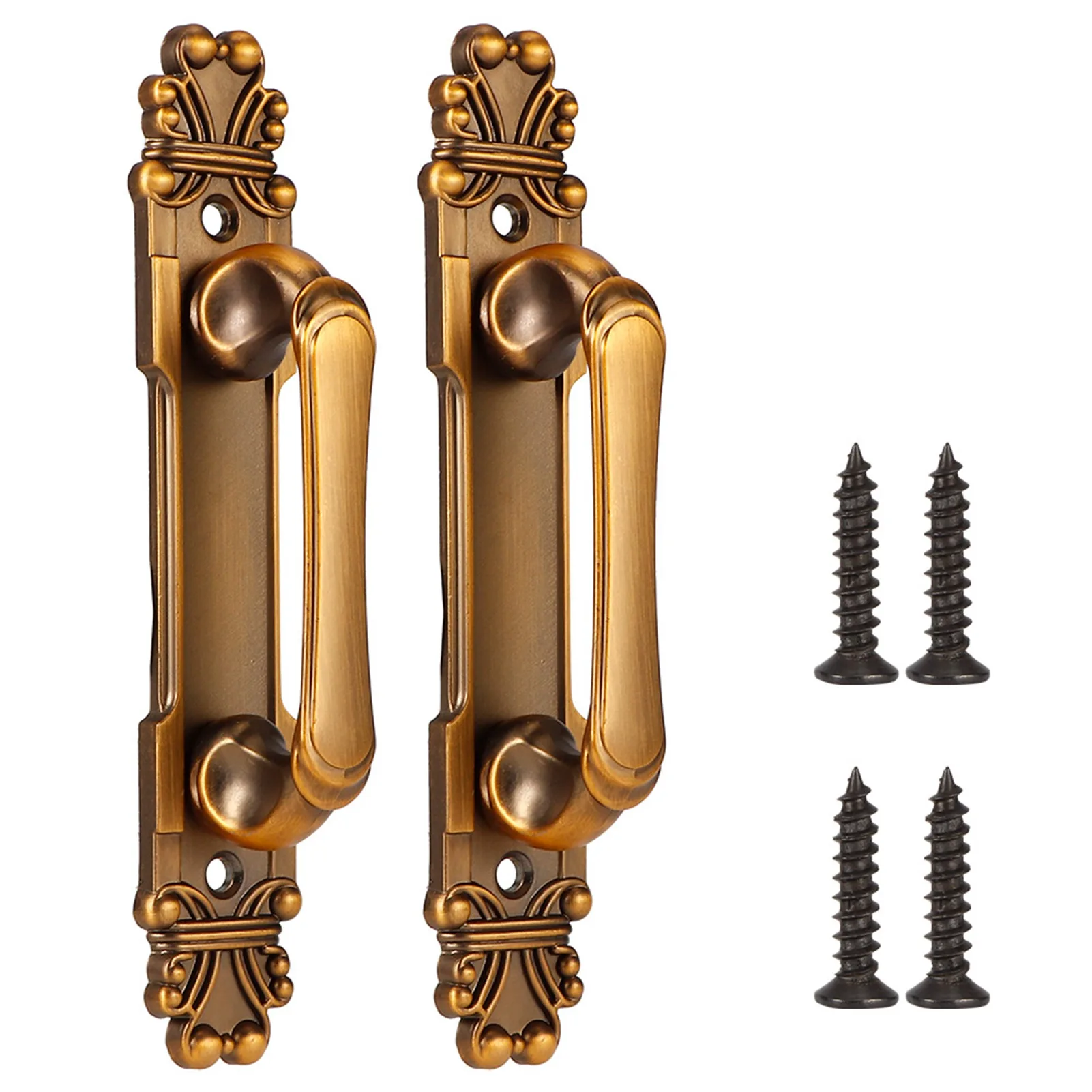 2Pcs/Set European Style Antique Zinc Alloy Door Pull Handle Cabinet Hardware Accessory door handles cabinet handles