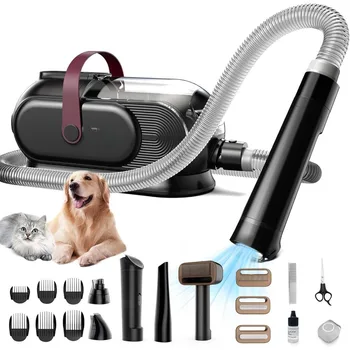 Dog Grooming Kit & Dog Hair Vacuum, 3.5L Capacity Pet Grooming Vacuum with 13000kpa Strong Grooming ,Vacuum Suction 99% Pet Hair 1