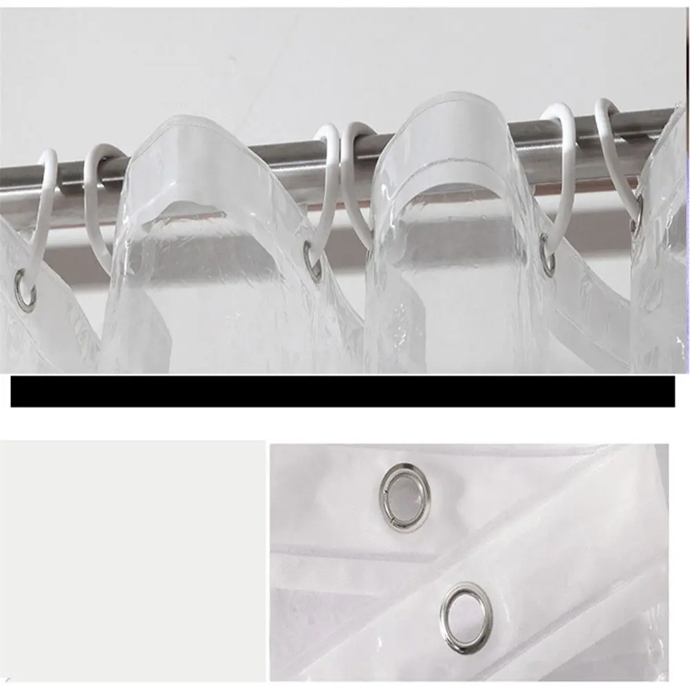 Shower Curtains PEVA Plastic Splash Resistant Waterproof Mildewproof