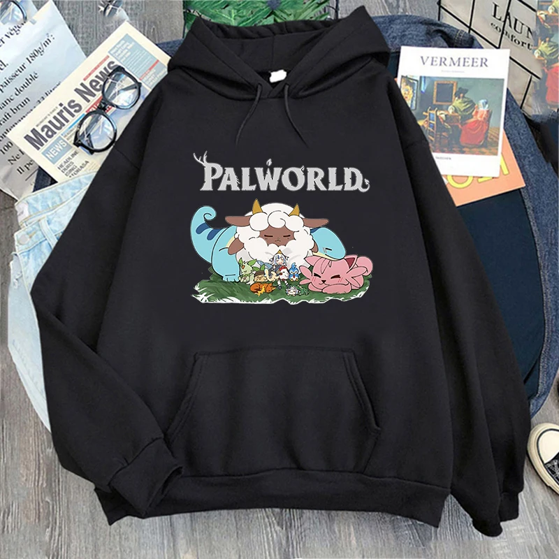 

Game Palworld Cartoon Print Hoodies Sudaderas Long Sleeve Casual Spring Winter Sweatshirts Kawaii Girls Casual Pullovers Hooded