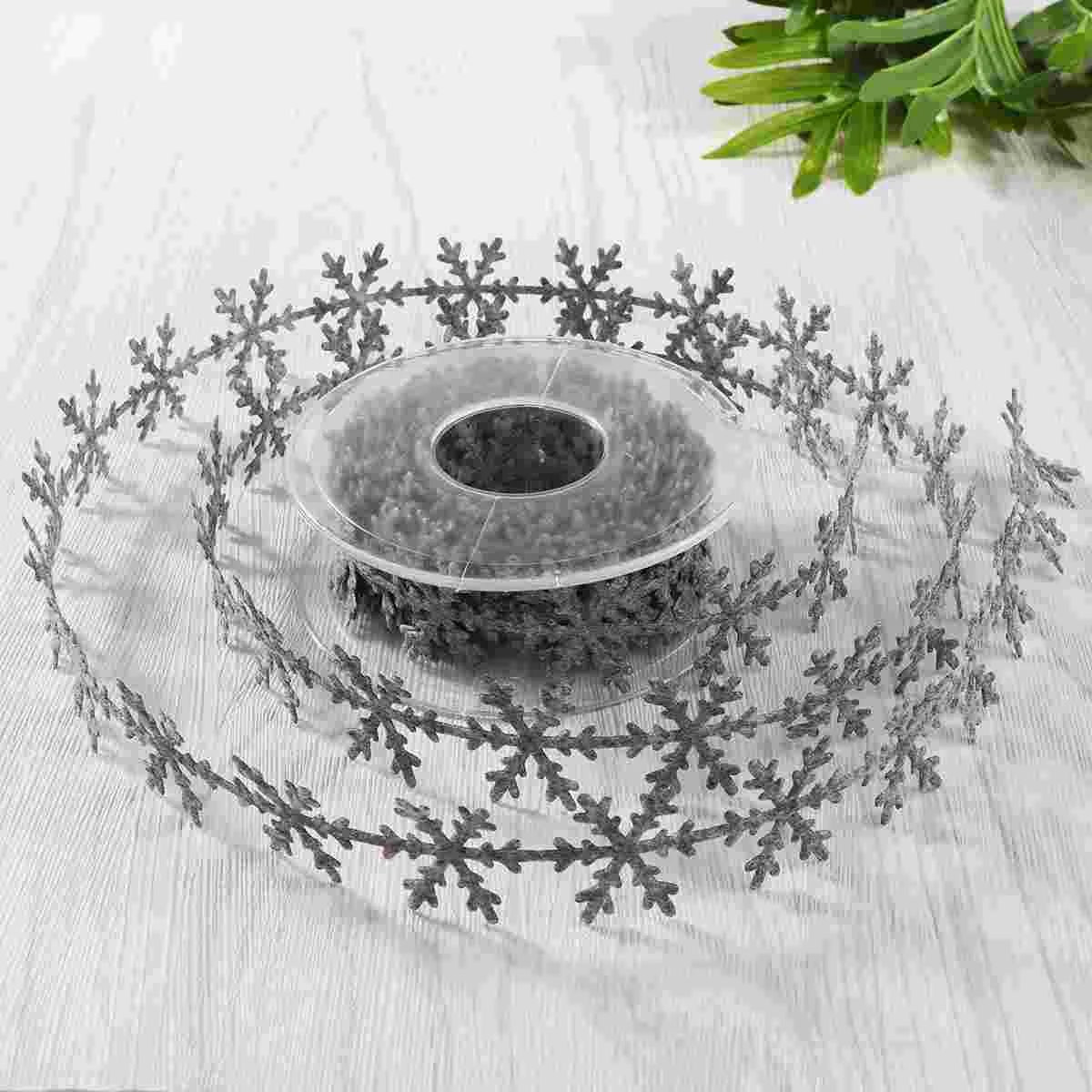 

Decor Christmas Decorative Ribbon Snowflake Decors Decoration Bow Tie Tree Decorations