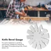 Bevel Angle Gauge Stainless Steel Oblique Edges Protractor For Knife Blade Measuring 15‑120 Degree 2