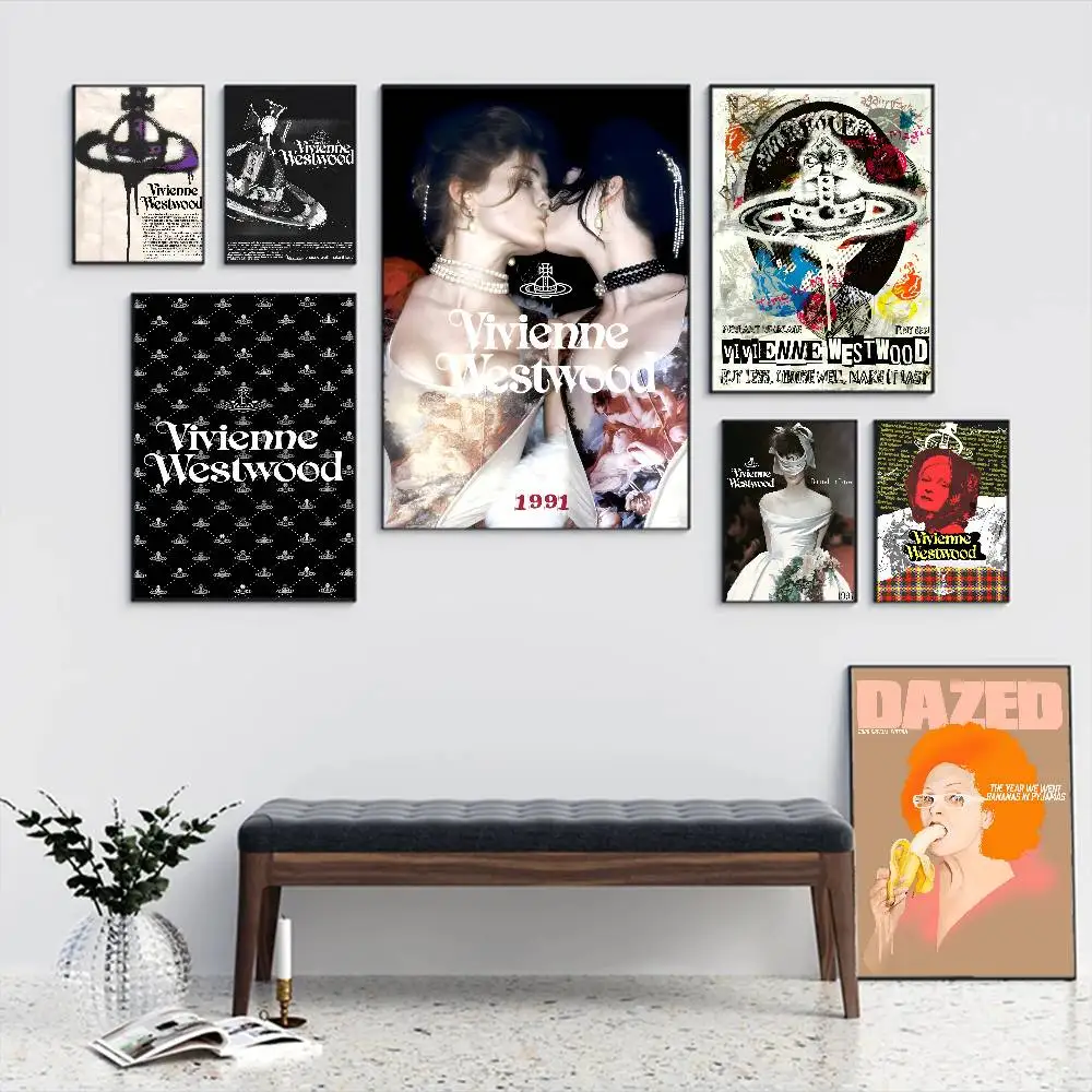 Vintage Fashion V-Vivienne W-Westwood Self-adhesive Art Poster