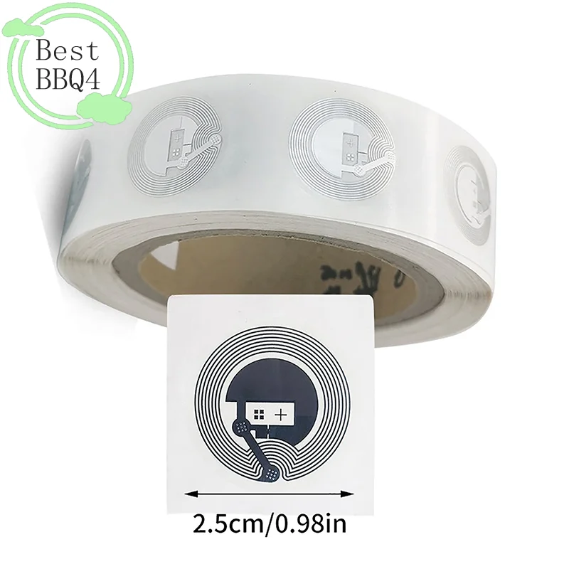 BBQ4 10pcs NFC 태그 NTAG 213 스티커 프로토콜 ISO1444 3A 13.56MHz NTAG 213 범용 라벨 RFID 태그 및 모든 NFC 휴대폰
