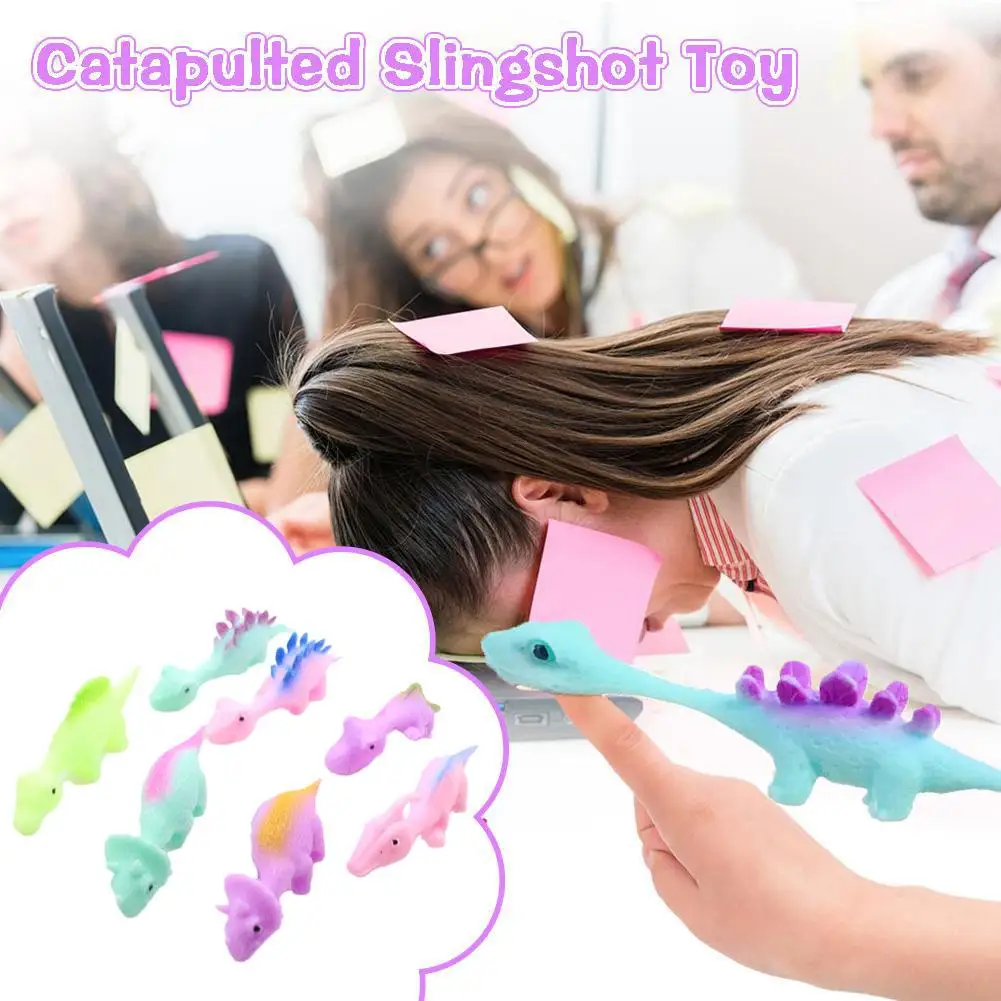 

5/10Pcs Dinosaur Finger Catapult Decompression Toy TPR Finger Slingshot For Kids Birthday Party Favors Goodie Bag Pinata Fi E7P7