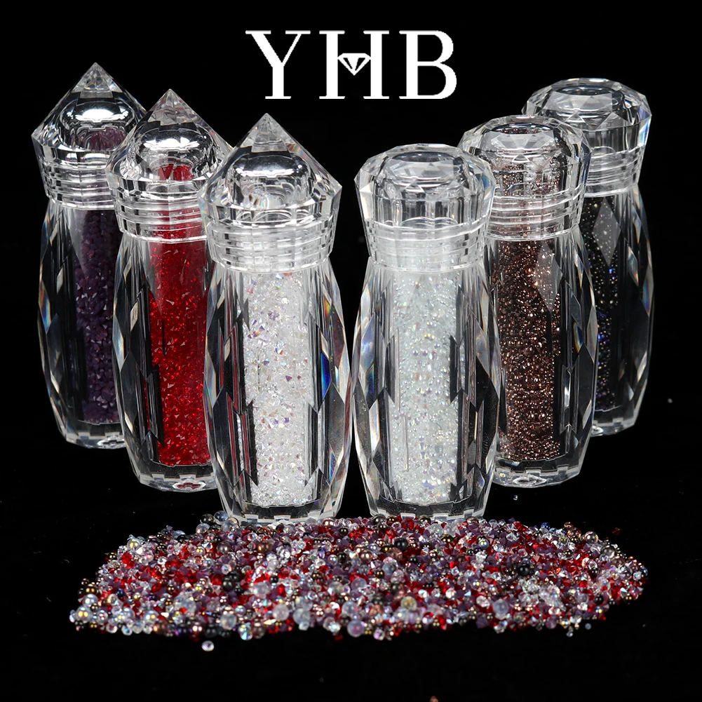 

Micro Crystal Pixie Glitter 3D Tiny Beads Mini Fairy Rhinestones Caviar Nails ART Manicure DIY