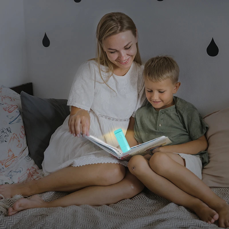 USB Rechargeable Book Light Brightness Adjustable for Eye-Protection LED Clip on Portable Bookmark Light