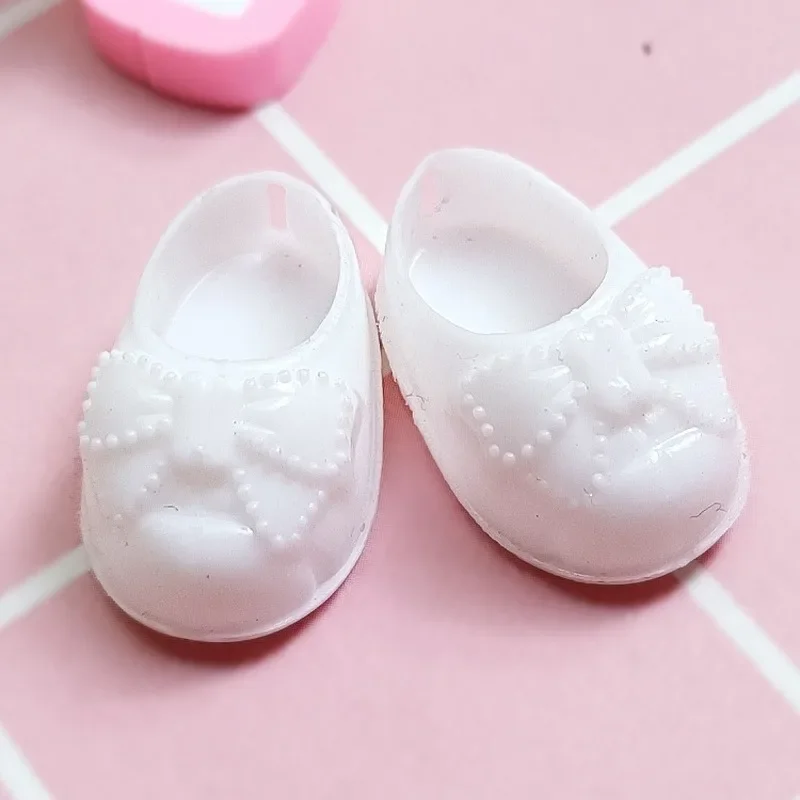 Doll Shoes doll shoes doll accessories 2.5CM Doll Shoes For 16cm BJD Dolls Cute Bow Pattern General-Purpose For 1/8 Body Doll PVC Shoes