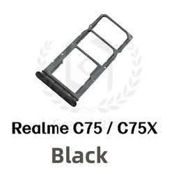 Universal Sim Card Tray Slot for Smartphones - Micro Sim Card Chip Drawer Holder (C75 C75X Black)