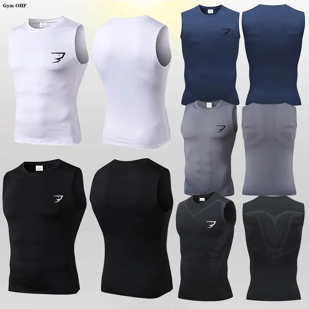 Canotte Sportive da Uomo in Maglia a Rete, Girocollo, Aderenti, per Basket e Palestra, Estive