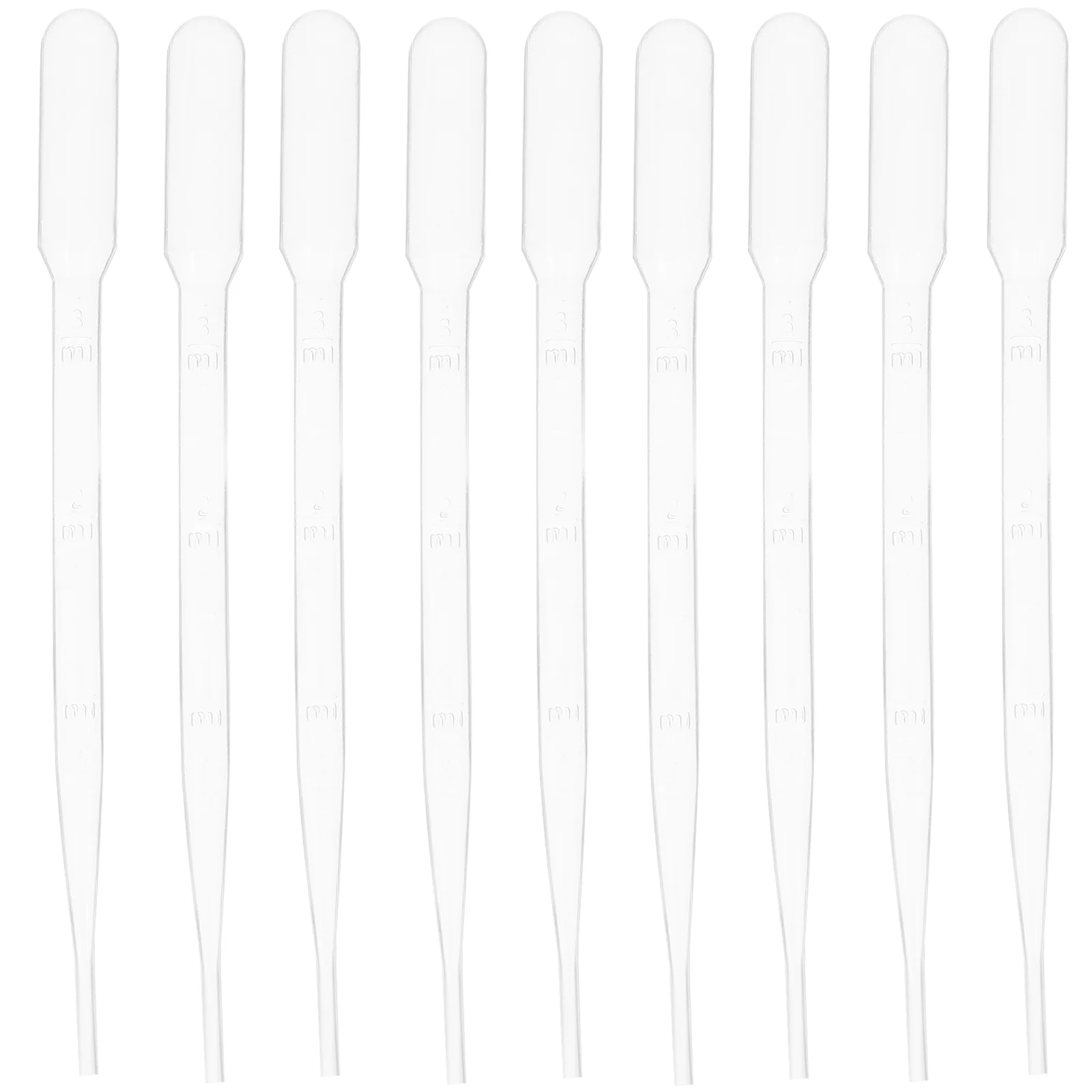 

100 Pcs Pipettes Graduated Dropper Plastic Droppers Laboratory Essential Oil Clear Scale