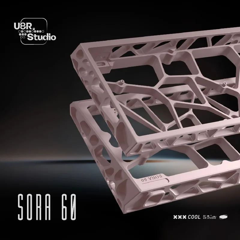 GH60 홀로우 키보드 케이스 Sora60 홀로우 CNC 알루미늄 합금 케이스 마그네틱 축 Wooting60he HM GT60 M64 커스텀 키보드 케이스