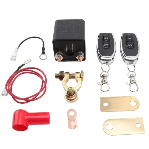 Remote Car Control Battery Disconnect Switch - Anti-Theft Upgrade to Prevent Power Drain